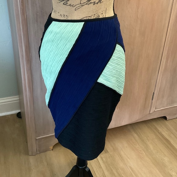 Maeve for Anthropologie color block skirt SZ 0 - Picture 5 of 15